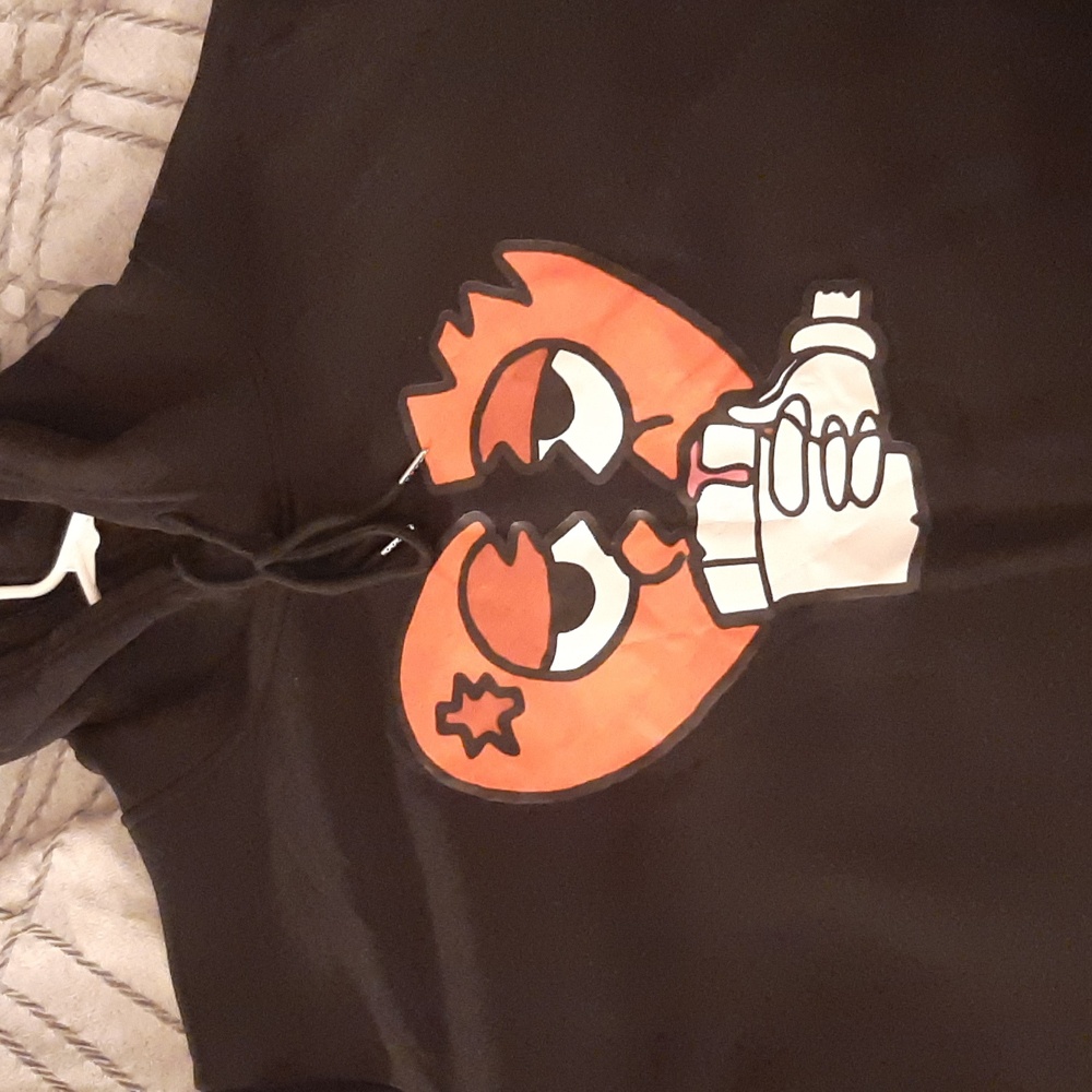 Black no love hoodie